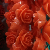  Розы для ободков оптом розовые 2см